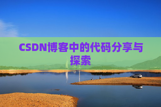 CSDN博客中的代码分享与探索
